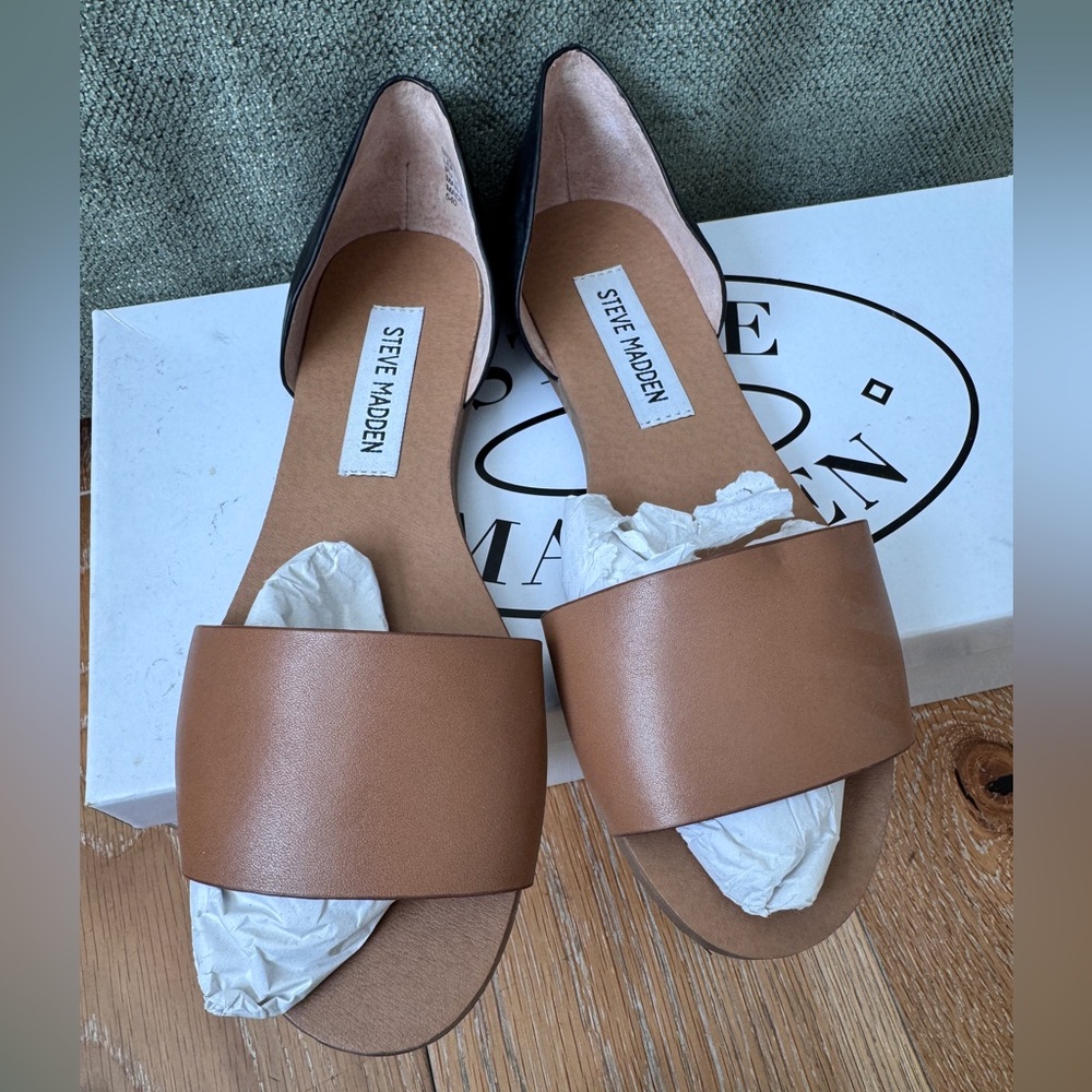 NWT Steve Madden Women's Brown Slide Sandals